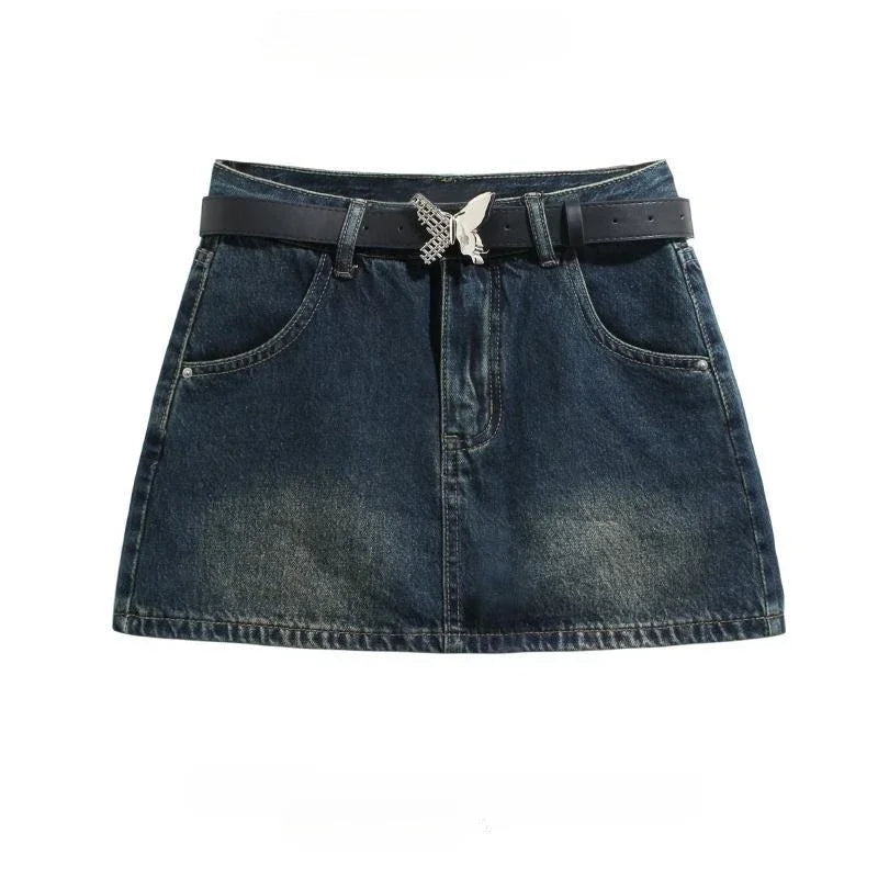 Gyaru Woman Denim Skirt