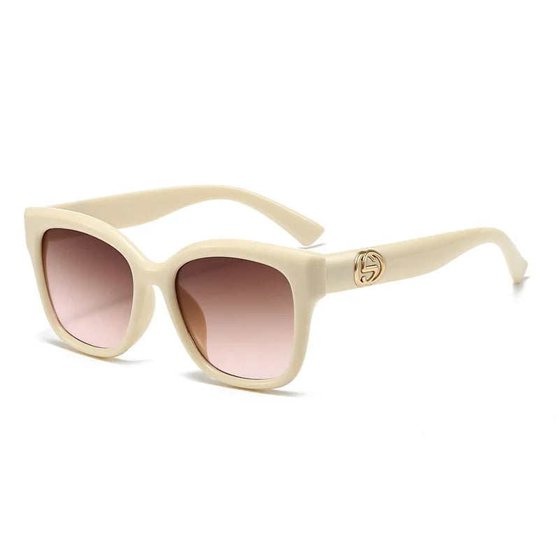 Retro Minimalist Solid Color Fashion Glasses