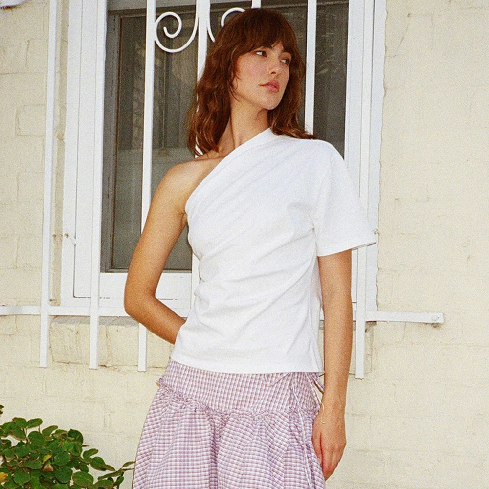 One-Shoulder Vest Top