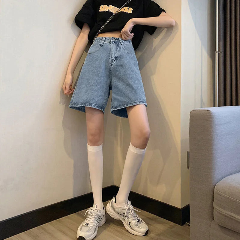 Women Jean High Waist Denim Pants