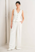 Pure Elegance Woven Vest