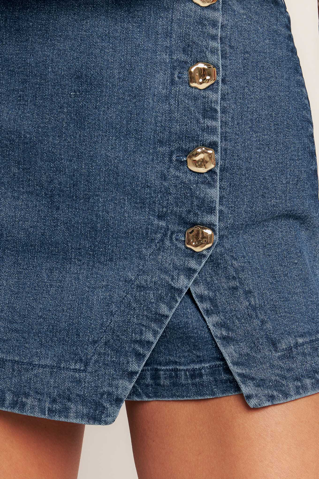No Second Thoughts Denim Skirt