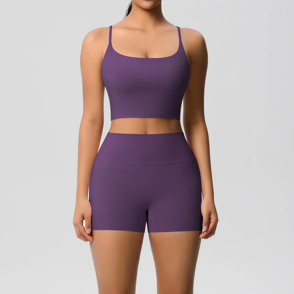 2-Piece Yoga Set (Bra & Shorts)