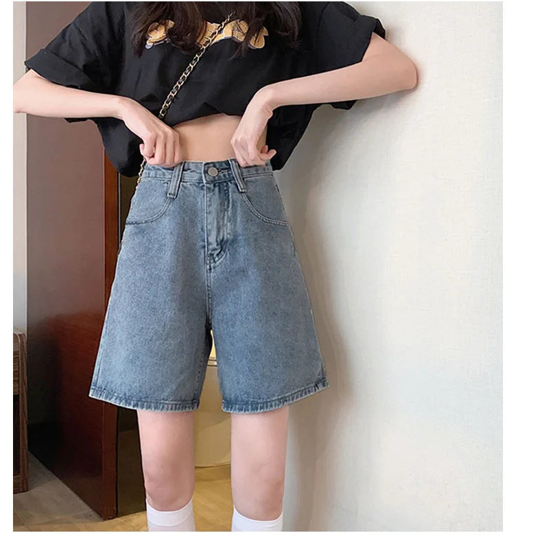 Women Jean High Waist Denim Pants